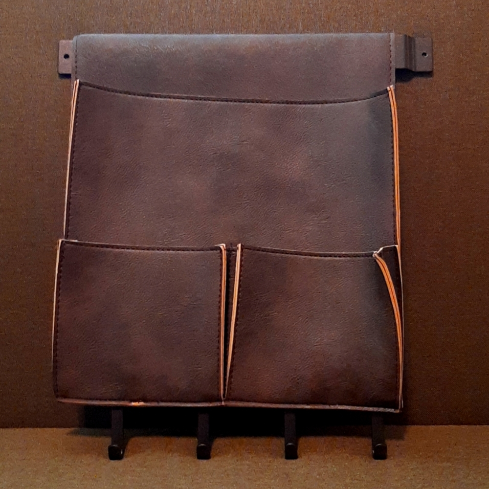 Wall-mounted mail holder